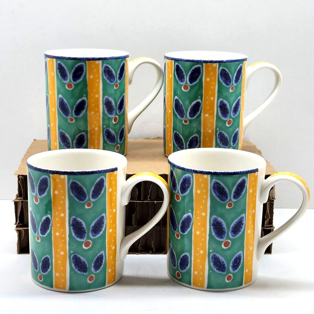 Royal Doulton Everyday RIO Set Of 4 Vintage Tea Coffee Mugs VGC